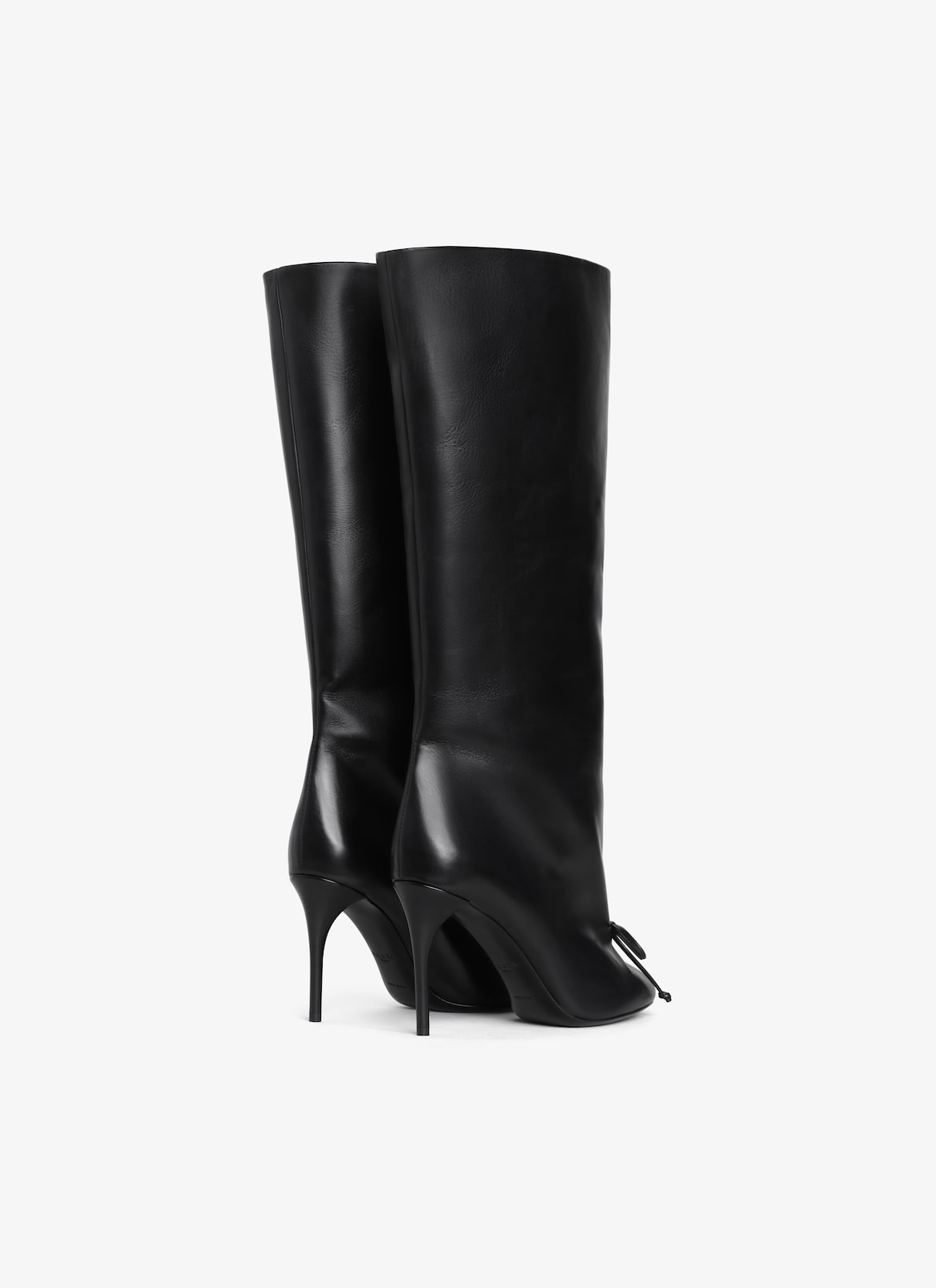 DECOLLETE HIGH BOOTS IN CALFSKIN ALAÏA BLACK DECOLLETE HIGH BOOTS IN CALFSKIN